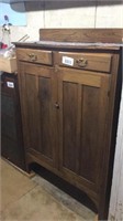 Oak wooden antique cabinet