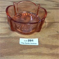 Pink Depression Glass Dish - Ashtray