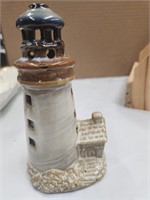 Glazed Lighthouse Candle Holder