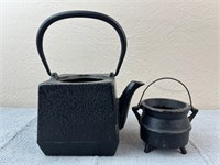 Cast Iron Kettle and Caldron