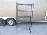 Black 5 Tier Metro Rack 36" X 16" X 72"