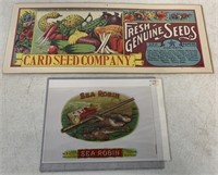 Sea Robin Cigar Ad & Card Seed Co. Ad
