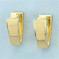 Modern Style Cufflinks in 14k Yellow Gold