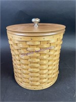 Longaberger Basket W/Storage Container