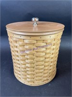 Longaberger Basket W/Storage Container