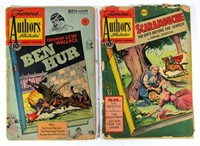 (2) Golden Age Famous Authors Illustrated Comics