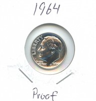 1964 Proof Silver Roosevelt Dime