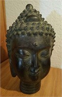 Metal Tibetan Head Bust