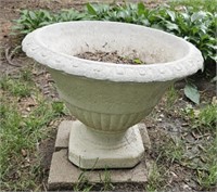 Cement flower pot