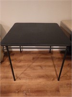 Black Folding Table & 4 Chairs