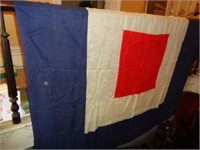 1892 Naval Signal Flag  Approx 7' x 7'