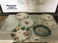 PLATTERS, PORCELAIN PLATES