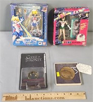 Sailor Moon Action Figures; LOTR & Worlds Fair