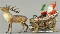 DRESDEN DEER AND SLEIGH