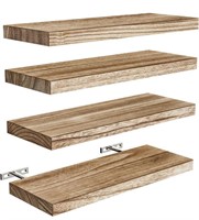 AMADA HOMEFURNISHIN 4 PACK PAULOWNIA WOOD WALL