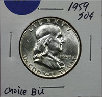 1959 Franklin Half Dollar Ch. BU