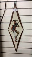 RETRO 3-D WALL HANGING JESTER: BY BURWOOD