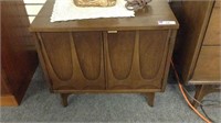 ...MID CENTURY BEDSIDE CABINET;  24"X21"