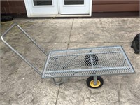 Galvanized garden cart