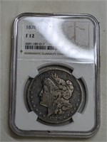 1878 Carson City NGC F-12 Morgan Silver Dollar