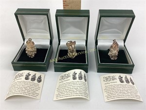 (3) Harmony Kingdom sterling pendants limited