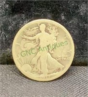 Coin - 1917 Standing Liberty silver half dollar