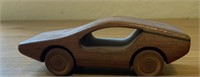 Wooden Carved Model Car possible DeLorean 5"