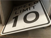 Speed Limit 10 MPH Signs