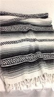Black white and gray throw blanket very nice