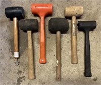 (6) Assorted Mallets