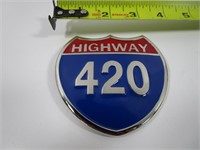 NEW HIGHWAY 420 BELT BUCKLE 3.5"