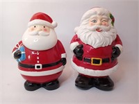 Two Santa Claus Cookie Jars