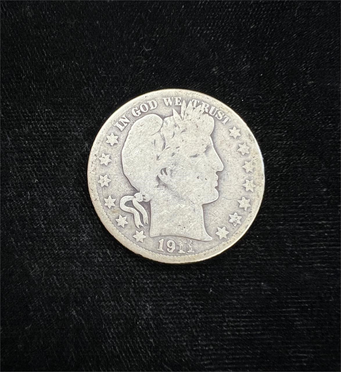 1911 Barber Half Dollar