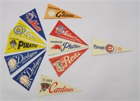 (12) 1960s Post Cereal Baseball Pennant Decals