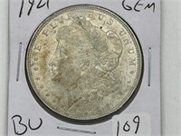 1921 Morgan Silver Dollar   GEM BU