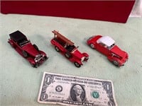 3 CARS 1937 CORD, RED ROLLS ROYCE & 1930 MODEL T