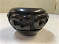 Native American Santa Clara Pueblo Black Pottery