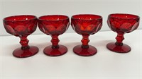 Set of 4, possibly Imperial, sherbet goblets