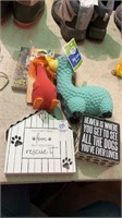 Dog Toys, Decor and Book