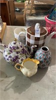 Assorted Teapots and Other Ceramics