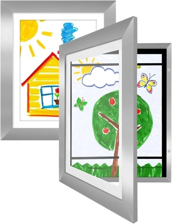 Lot of 2 Americanflat Kids Art Frame, 2 Packs