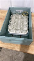 Crate and canning jars