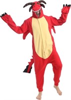 *Kgromfy Unisex Red Dragon Costume-XXL