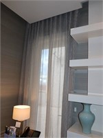 2 Panels Semi sheer curtains- No Rods