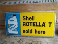 Shell Rotella 3.5 sign cabinet