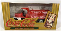 Coca-Cola Die-Cast Metal Bank In Box