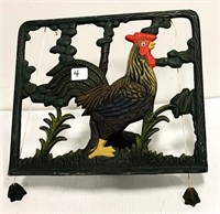 Cast Iron Rooster Stand (NO SHIPPING)