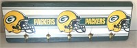 Green Bay Packers wall hanging coat rack