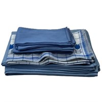 Blue and Plaid Table Linens Collection