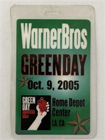 Green Day 2005 Concert Pass